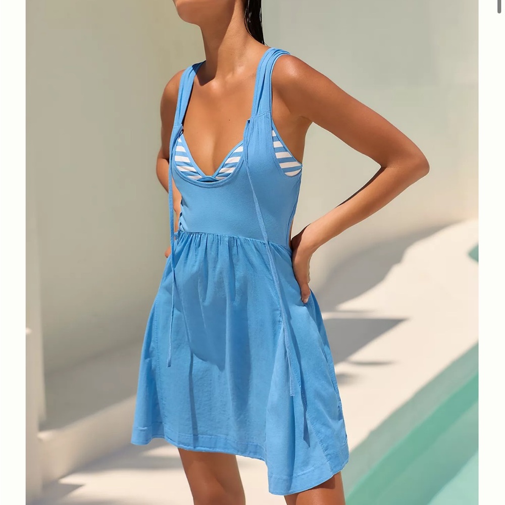 Anthropologie Scoop Neck Mini Dress